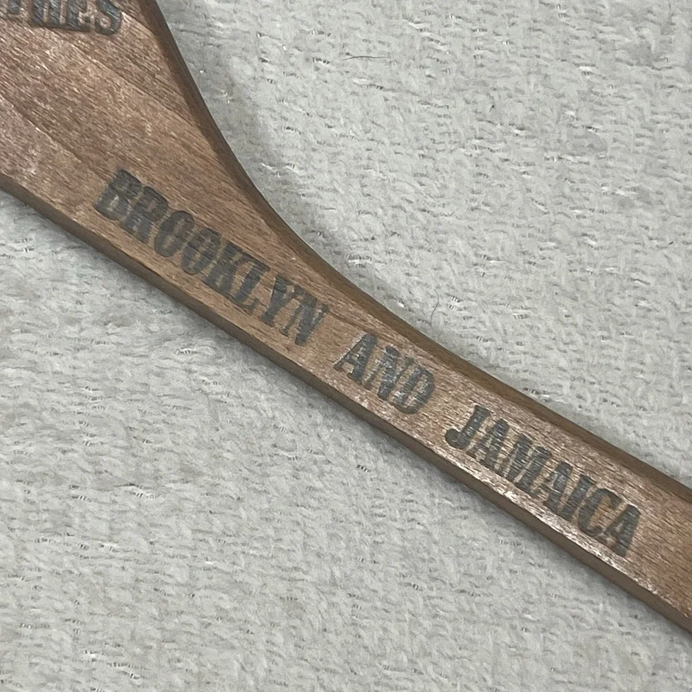 Vintage Crawford Clothes Wooden Hanger New York Bronx Brooklyn Jamaica
